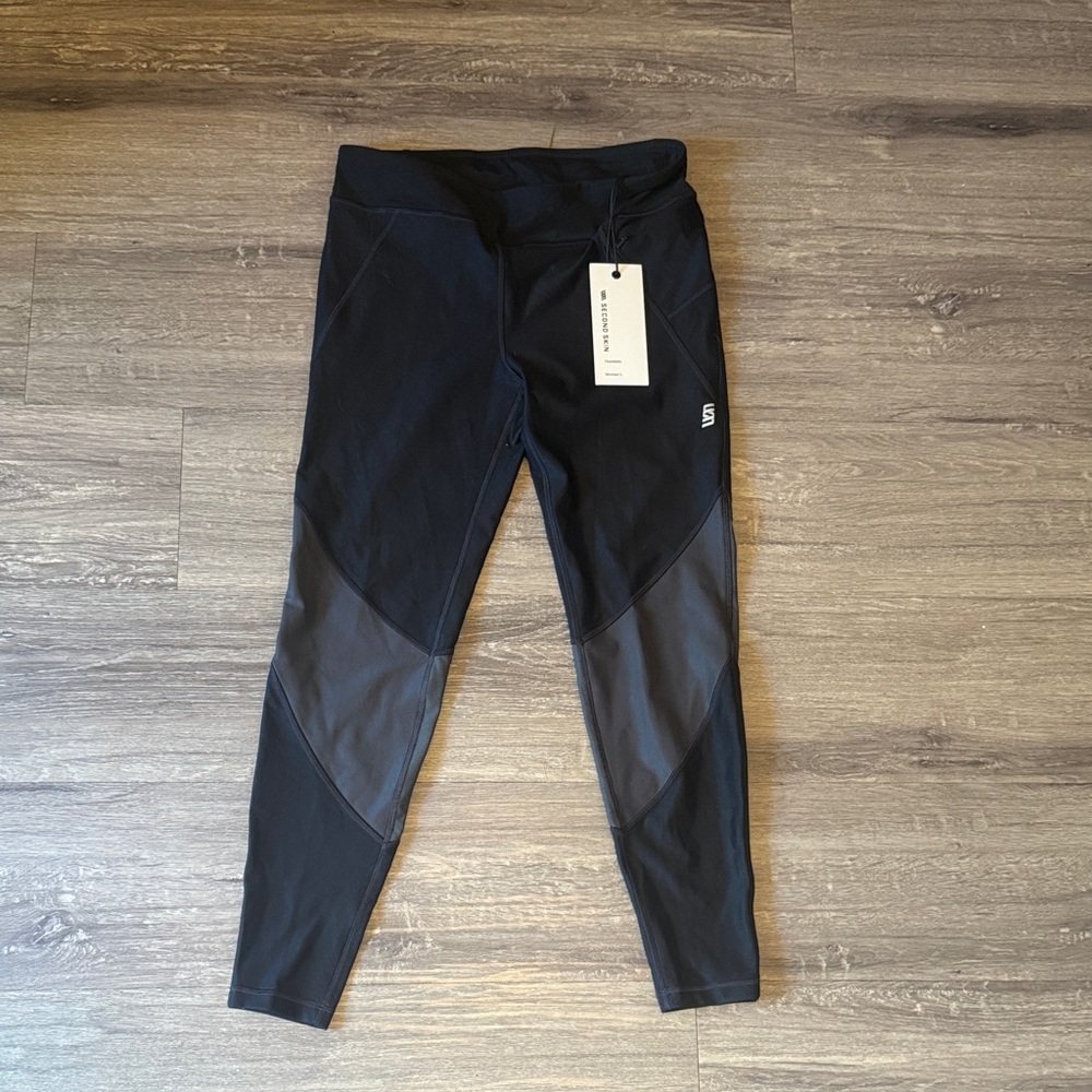 Second Skin Overalls Two-Tone Black Leggings